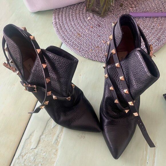 Valentino Rock Stud ankle strap boot - Picture 1 of 4